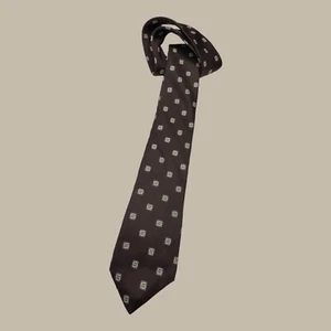 Corbata de cuello marrón chocolate de lujo Christian Dior corbata de lujo para hombre - Imagen 1 de 16