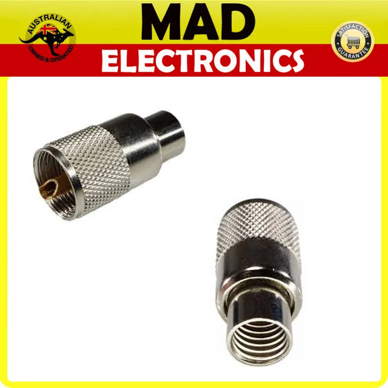 1 x PL259 Male SOLDER PLUG Connector UHF suits RG8 / RG213 cable - Image 1 of 1
