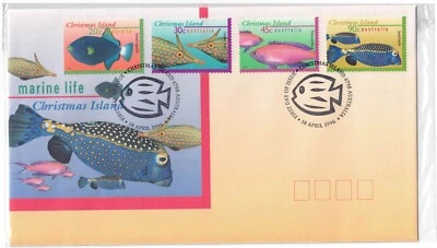 Australia Post FDC: 18 April 1996 - Marine Life Christmas Island - Image 1 of 2