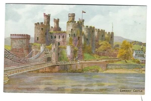 F E Quinton Wales card; Salmon 1079. Conway Castle. pristine - Picture 1 of 1