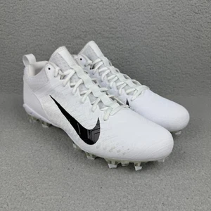 Nike Alpha Menace Pro 2 Low Mens 14.5 Shoes White Black Football Cleats Sneakers - Picture 1 of 9