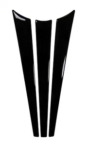 Motorrad Tankpad 3D Aufkleber - Uni Schwarz Lackschutzfolie Tankschutz : Form 43 - Bild 1 von 7