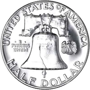 1-1957 GEM 90% SILVER PTOOF Franklin Half Dollar. BLAST WHITE - Picture 1 of 3