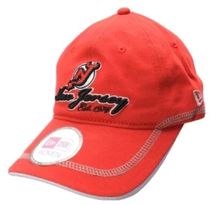 New Era Hat, New Jersey Devils, Women's One Size Fits Most Adjustable, Red - Picture 1 of 9