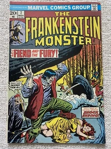 THE FRANKENSTEIN MONSTER #7 Cents Marvel Comics 1972 VF/VF- - Picture 1 of 1