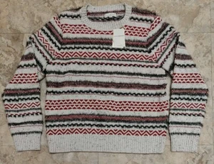 Lucky Brand Knit Yarn Wool Sweater Pullover Men's Large L NEW NWT - Picture 1 of 6