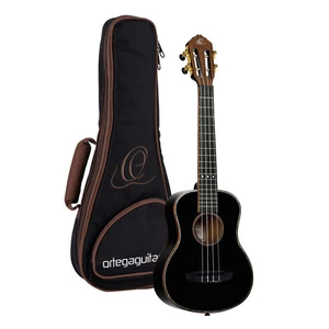 ORTEGA Onyx Serie RUOX-TE Tenor Ukulele 4 String - Spruce / Mahogany Black + Bag - Bild 1 von 15