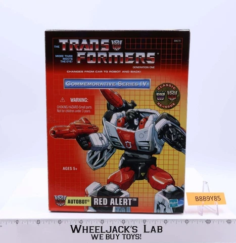 Red Alert Complete Transformers Reissue Commemorative Series 2003 Hasbro Figure Cover