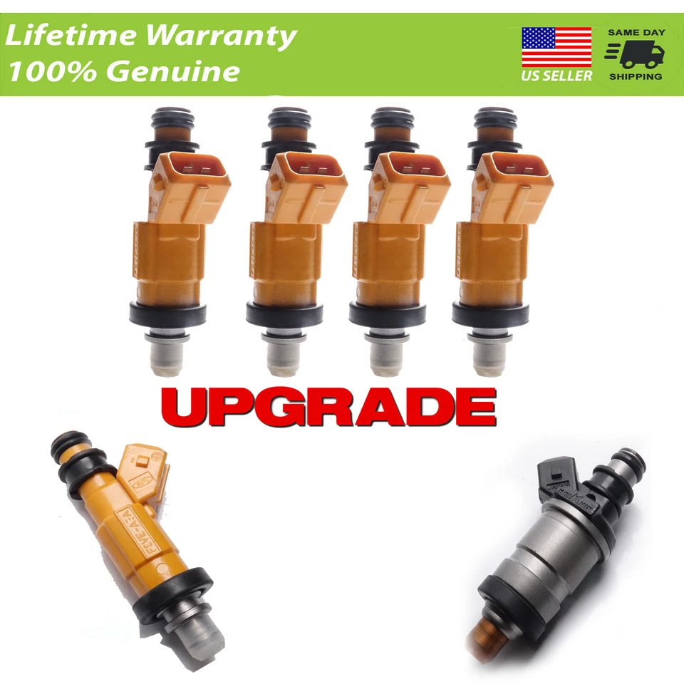 X4 1992 Honda Civic D15Z1 VTEC-E inyectores de combustible ¡Actualización de reemplazo directo!  Foto 1 de 4