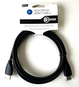 4K HDMI-Kabel - Neu - 6’ Fuß Fuß 600 Hz Refresh High Speed RadioShack Neu in Verpackung 3D - Bild 1 von 5