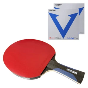 Custom Tischtennis schwarz Allround + Xiom Vega Tischtennisschläger UK - Bild 1 von 16
