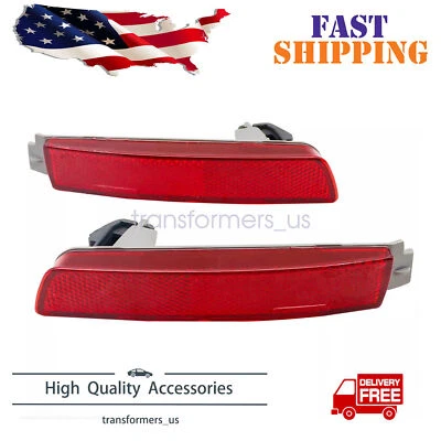 For Nissan Sentra 2013-2018 Rear Bumper Reflector Lamp Light Left+Right Red Lens - Image 1 of 4