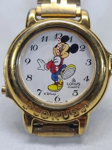 Reloj Disney Lorus Mickey Mouse V421-0060 años 80 Reloj Disney sin batería sin probar - Imagen 1 de 4