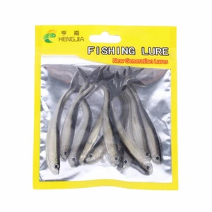 10pcs/paquet 8cm*2.2g Leurre Souple Pêche Perche Truite Chevesne Poisson - Photo 1/5