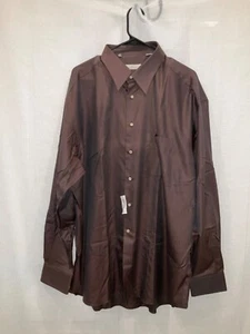 Ermenegildo Zegna Men's Brown Dress shirt size 45 17 3/4 - Picture 1 of 6