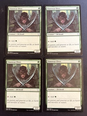 4x Llanowar Elves (168) Dominaria LP MTG Magic The Gathering x4 Playset MKE - Image 1 of 2