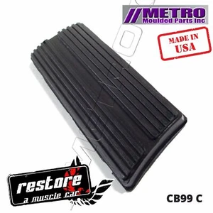 Auto Brake Pedal Pad. 6-3/4" wide X 2-1/2" long. '67-'68 Camaro / Firebird - Picture 1 of 4