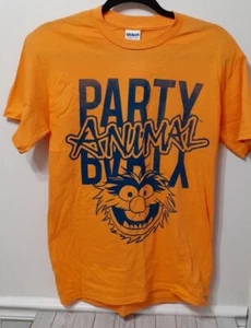 Vintage T-Shirt Muppets Party Animal Orange Herren Größe M - Bild 1 von 1
