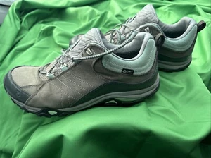 Scarpe da trekking basse Oboz zaffiro B-Dry grigio verde menta da donna taglia US 10,5 - Foto 1 di 7