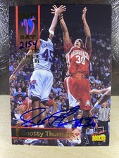 1995 Rookies Draft Day Authentic Signature Scotty Thurman #25 Auto 2154/7750 Qty