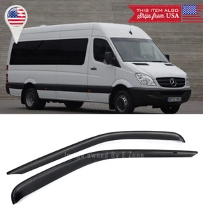 2 Pcs Window Visor Sun Vent Rain Wind Guard Shade For 06-18 Sprinter 2500 3500 - Picture 1 of 4