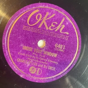 10" 78 RPM-Charlie Spivak-In the Dark of the Moon/Under Your Window/Okeh 6431 - Picture 1 of 4