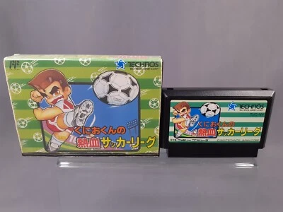 NINTENDO FAMICOM FC Kunio-kun's Nekketsu Soccer League Japanese Version Boxed - Image 1 of 4