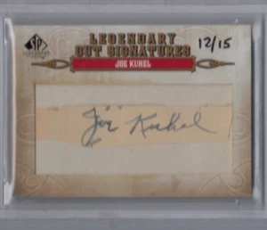 2011 SP Legendary Cuts Joe Kuhel Legendary Cut Signatures Auto #'ed 12/15 - Picture 1 of 1