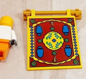 LEGO Oriental Rug Hanging Bar Rack Gold MAGIC CARPET 2003 Indiana Jones Printed - Picture 1 of 2