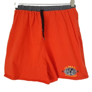 Vintage 80er 90er LA Gear Gym Shorts Gr. S M orange grau LOGO Tanz/Body Wear - Bild 1 von 6