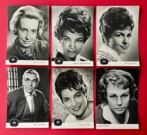 6 x Schauspieler Foto AK 1962/63 Maria Kühne, Schaumäker, Willi Schwabe ( 157504 - Bild 1 von 2