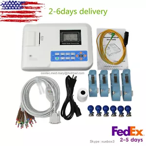 ECG Machine 100G Single Channel 12 lead EKG Electrocardiograph,Printer,CE/FDA - Picture 1 of 12