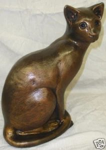 Large Sitting Egyptian Cat Sculpture Statue Home Decor - Picture 1 of 3