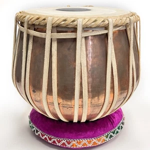Copper Tabla Bayan Drum Indian Percussion Musical Instrument - Picture 1 of 14