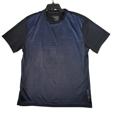 HEAD Activewear футболка мужская MED выветренный синий черный футболка тренажерный зал тренировки - Изображение 1 из 4
