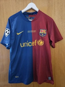 FC Barcelona 2008/2009 Final CL Nº 9 Talla L Samuel Eto’o Nike Vintage - Imagen 1 de 10