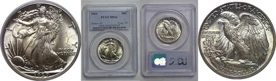 1939 50C Walking Liberty Half Dollar PCGS MS-66 - Image 1 of 3