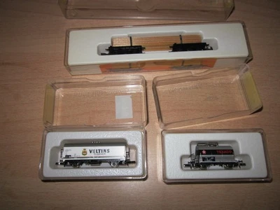 Märklin Z 3 x Wagon Freight Cars, Veltins, Texaco Tank Cars - Image 1 of 4