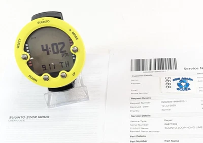 Suunto Zoop Novo computer subacqueo da polso giallo aria e nitrox revisionato #5688 - Immagine 1 di 4