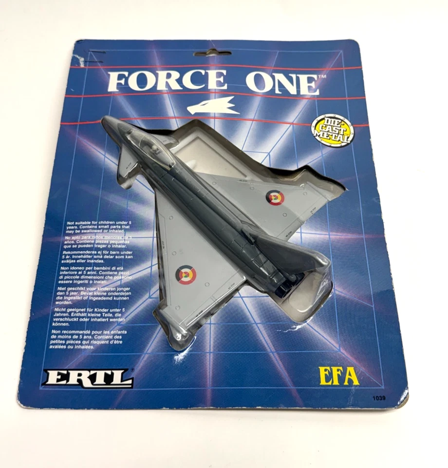 Avión militar de combate Ertl Force One EFA fundido a presión 1039 1989 de colección Foto 1 de 4