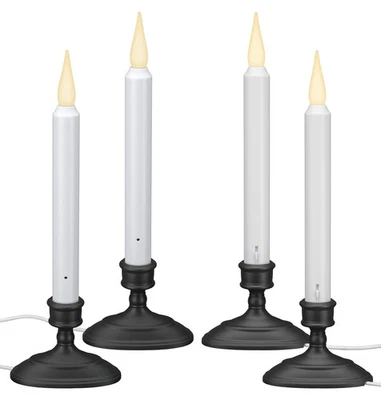 LED Electric Window Candles with Sensor Dusk to Dawn, Warm White Flicker Flam... - Image 1 of 4