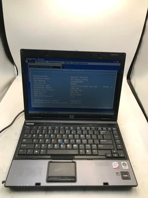 HP Compaq 6910p Intel Core 2 Duo 2.1GHz 14" NO HDD-BOOTS BIOS-MZ - Image 1 of 4