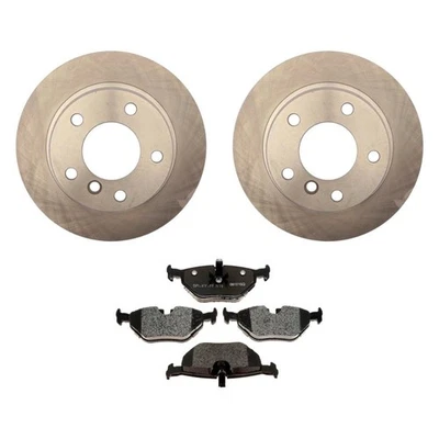 For BMW 318i 92-95 Raybestos R-Line Plain Rear Brake Kit w Semi-Metallic Pads Foto 1 de 4