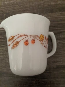 PYREX CORNING WHEAT PATTERN TALL CREAMER GENTLY USED CONDITION FREE USA SHIP - Picture 1 of 4