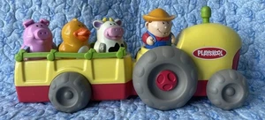 Playschool alter McDonalds Musiktraktor mit 4 Bauernhof Figuren - Bild 1 von 7