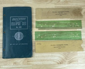 RapiDesign R-401 Ellipse Template Set 20º 30º 45º 60º Architektur mit Extras - Bild 1 von 10