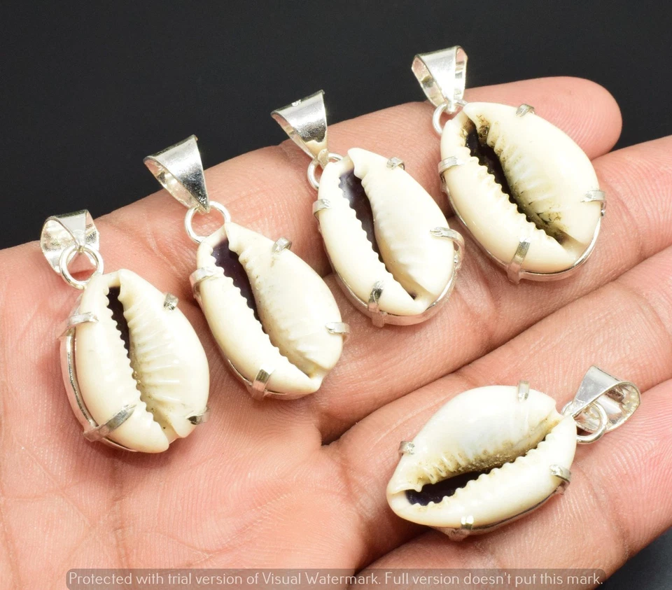 Colgante de piedras preciosas Crowie Shell 25 piezas lote al por mayor joyas enchapadas en plata 925 Foto 1 de 1