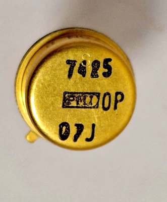 (1) Amplificador Operacional PMI H57ONB O-7 Alta Velocidad, Inversión/TO-99/Chapado en Oro Foto 1 de 4