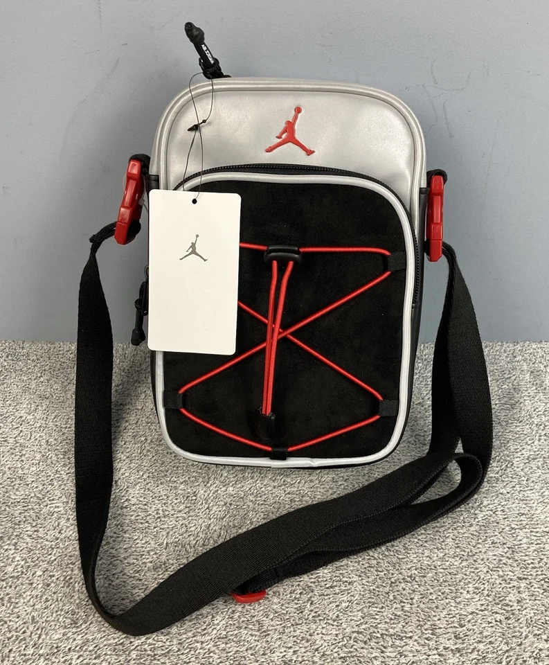 Jordan Festival Crossbody Bag 1L Black/Grey Synthetic Leather MA0922-R69