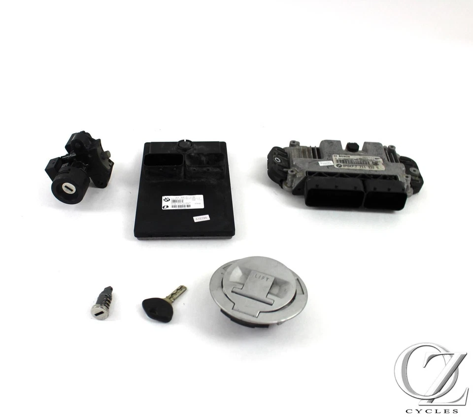 2009 09 BMW F650GS CDI ECM CPU Module Lock Set With Key - Image 1 of 4